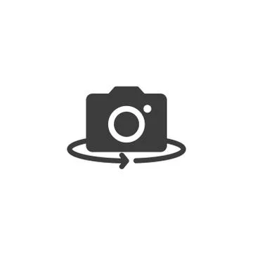 Front camera icon vector on white background Stock Illustration