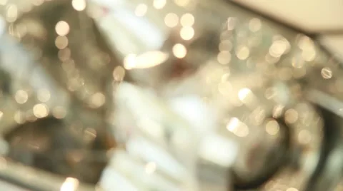 Front car headlight blur-focus Stock Footage 65090016