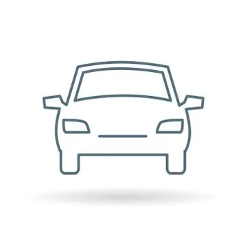 Front of car icon Stock Illustration