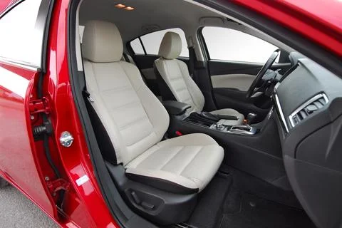 Front car seats Foto stock