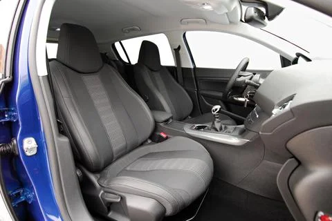 Front car seats Foto stock