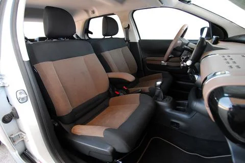 Front car seats Foto stock