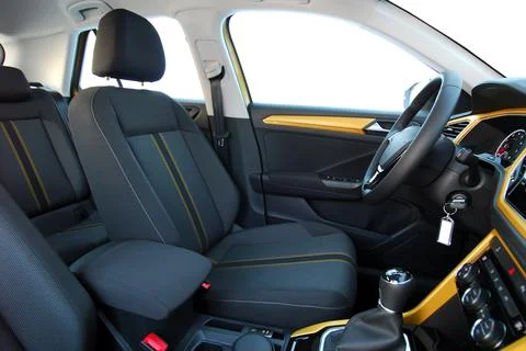 Front car seats Foto stock