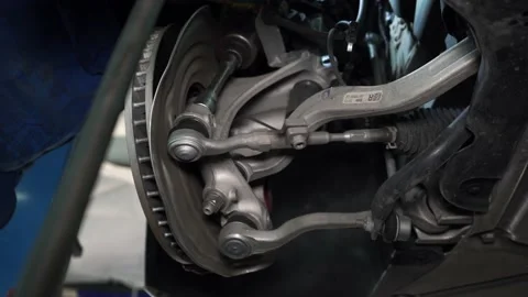Front car suspension Stock Footage 139746542