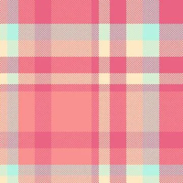 Front check texture fabric, no people plaid tartan vector. Feminine pattern.. Stockillustratie