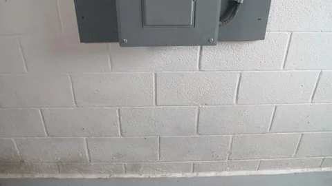 Front of Circuit Breaker Box with Panel Closed TILT UP Stock-Footage 104874960