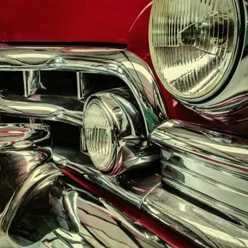 Front of a classic car Stock Photos