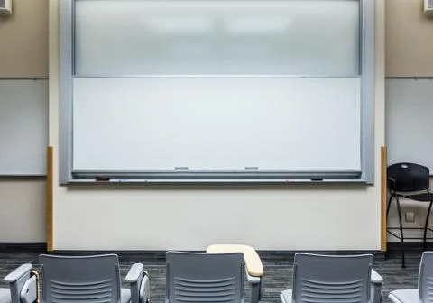 Front of classroom white board Stock Photos