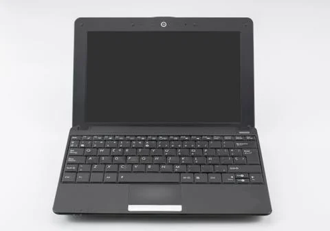 Front close-up of a laptop to make a mock up Stock Photos