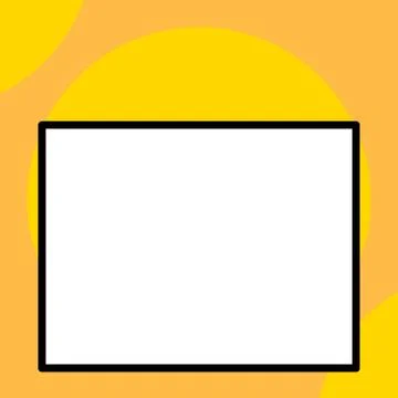 Front close up view big blank rectangle abstract geometrical background. Empty Stock Illustration