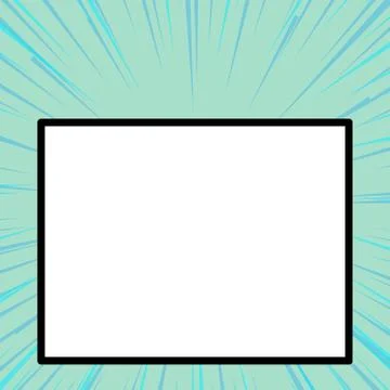 Front close up view big blank rectangle abstract geometrical background. Empty Illustrazione stock