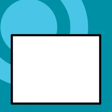 Front close up view big blank rectangle abstract geometrical background. Empty Stock Illustration