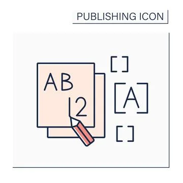 Front color icon Stock Illustration
