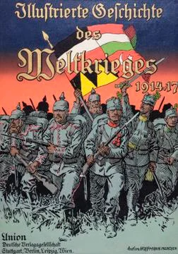Front Cover Of Illustrierte Geschichte Des Weltfrieges1914/15. Stock Photos