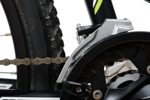 Front derailleur of MTB Stock Photos