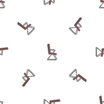 Front desk chair pattern seamless vector Stock Illustration