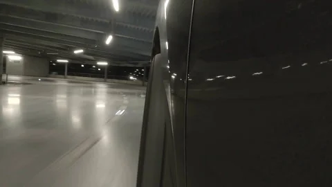 Front door action camera captures car drifting 스톡 동영상 345259266