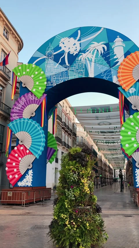 The front door of Feria del Centro welcomes visitors Stock Footage 341812507