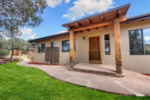The front door to a home Stock Photos
