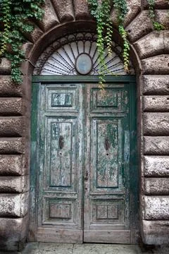 The front door needs renovation Stock Photos