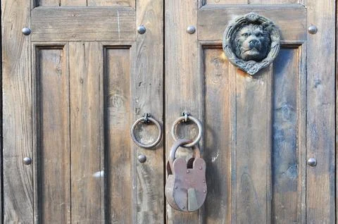 Front door at Suchitoto Stock Photos