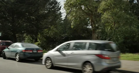 Front driving plate - Bowling Green Dr at Nancy Pelosi Drive, San Francisco Stock Footage 113725795