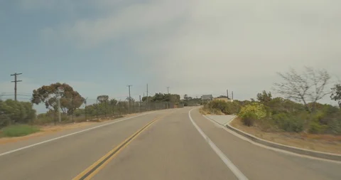 Front driving plate - Cabrillo Memorial Dr at Woodward Rd, San Diego Stock Footage 101957856