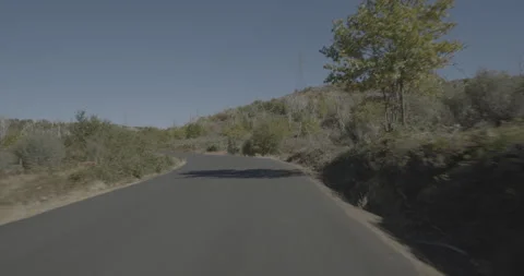 Front driving plate - Cherry Lake Road at Mile 7, Colfax Spring Vídeo Stock 295126124