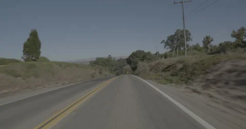 Front driving plate - Highway 1 at Green Place, Oceano Vídeos de archivo 294763988