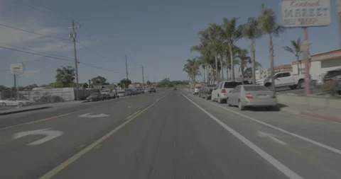 Front driving plate - Highway 1 at 22nd Street, Oceano Stock Footage 294765727