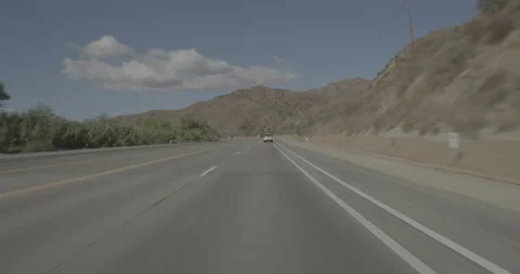 Front driving plate - Highway 126 at Mile 33, Santa Clarita Stockbeeldmateriaal 294694663