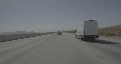 Front driving plate - Highway 15 at Mile 19, Jean Vídeos de archivo 294545258