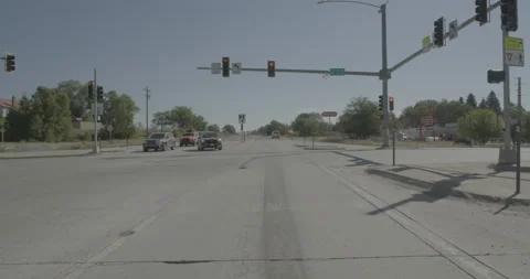 Front driving plate - Highway 160 at CR 521 Bayfield Vídeos de archivo 288549579