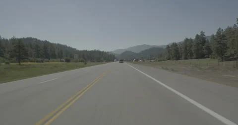 Front driving plate - Highway 160 at Mile 114 Archuleta County Vídeo Stock 288562934