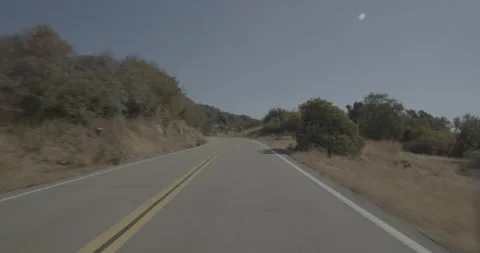Front driving plate - Highway 180 at Mile 101, Dunlap Stock Footage 295209952