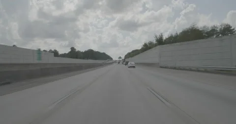 Front driving plate - Highway 20 at Bergen Road West, Augusta Stock Footage 285128322