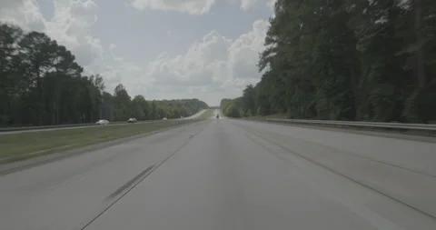 Front driving plate - Highway 20 at Wheeler Road, Augusta Vídeo Stock 285131995