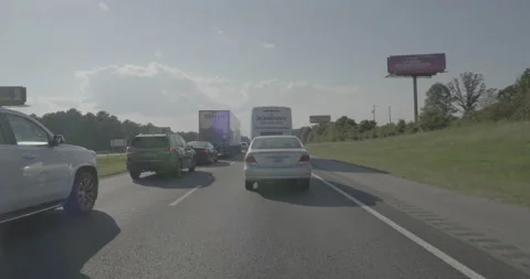 Front driving plate - Highway 20 at Fears Road, Madison Stock Footage 285146952