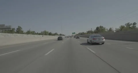 Front driving plate - Highway 25 at Yale Avenue Denver Stock Footage 289262425