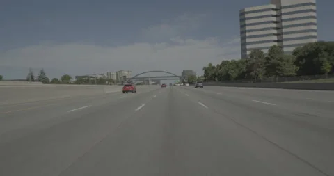 Front driving plate - Highway 25 at Orchard Road Denver Stock Footage 289516342