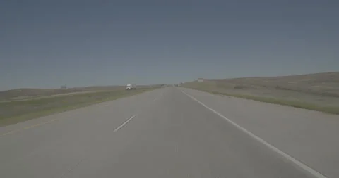 Front driving plate - Highway 25 at Mile 286 Fort Collins Stock-Footage 289635445