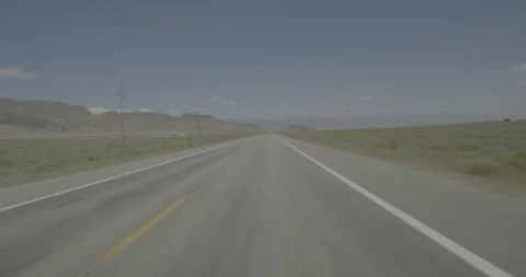 Front driving plate - Highway 285 at Mile 88 Saguache County Vídeo Stock 288859490