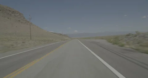 Front driving plate - Highway 285 at Mile 90 Saguache County Vídeo Stock 288862162