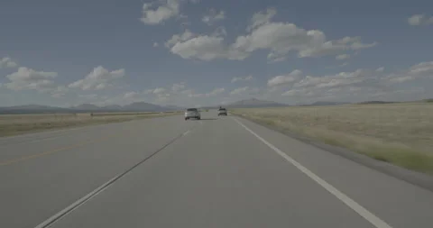 Front driving plate - Highway 285 at Mile 177 Park County Stock Footage 288979461