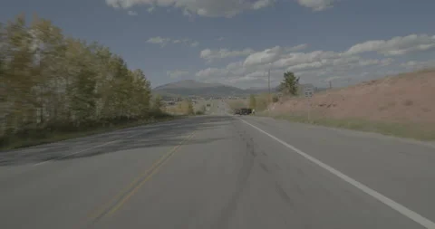 Front driving plate - Highway 285 at Mile 181 Fairplay Stockbeeldmateriaal 288983715