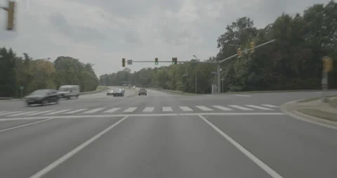 Front driving plate - Highway 286 at Tuckaway Drive, Chantilly Stock Footage 284874698