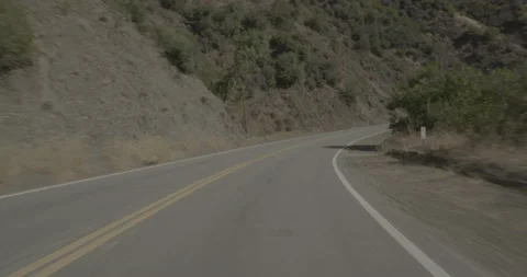 Front driving plate - Highway 33 at Mile 18, Ojai Stock Footage 294713293