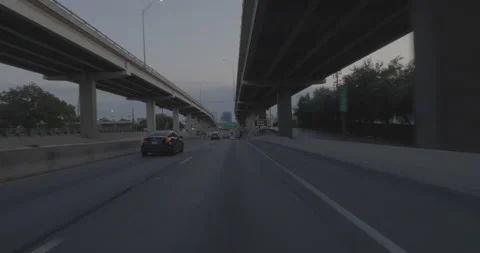 Front driving plate - Highway 35 at East Dean Keeton Street, Austin Stock Footage 253598348