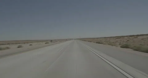 Front driving plate - Highway 58 at Mile 9, Kramer Junction Stock Footage 293727645