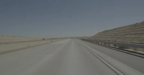 Front driving plate - Highway 58 at Mile 11, Kramer Junction Stockbeeldmateriaal 293728060